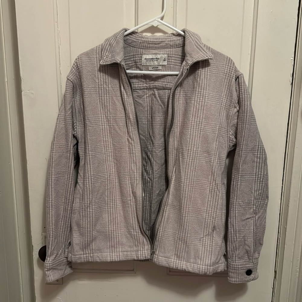 Abercrombie & Fitch Plaid Men’s Bomber Jacket - Picture 2 of 7